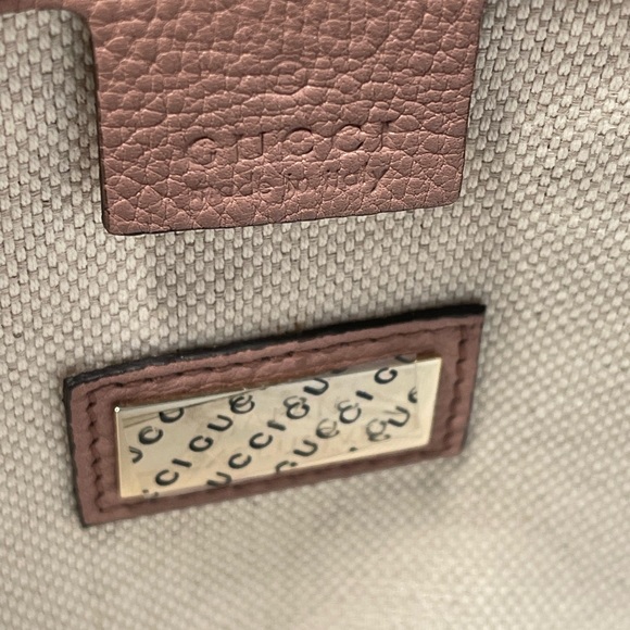 Gucci Pink Pebbled Leather Soho Tote Bag - Picture 13 of 16